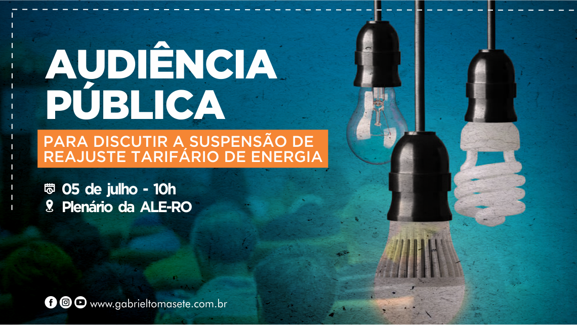 Em Porto Velho, audiência pública discutirá suspensão de reajuste tarifário de energia 